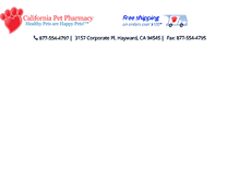 Tablet Screenshot of californiapetpharmacy.com
